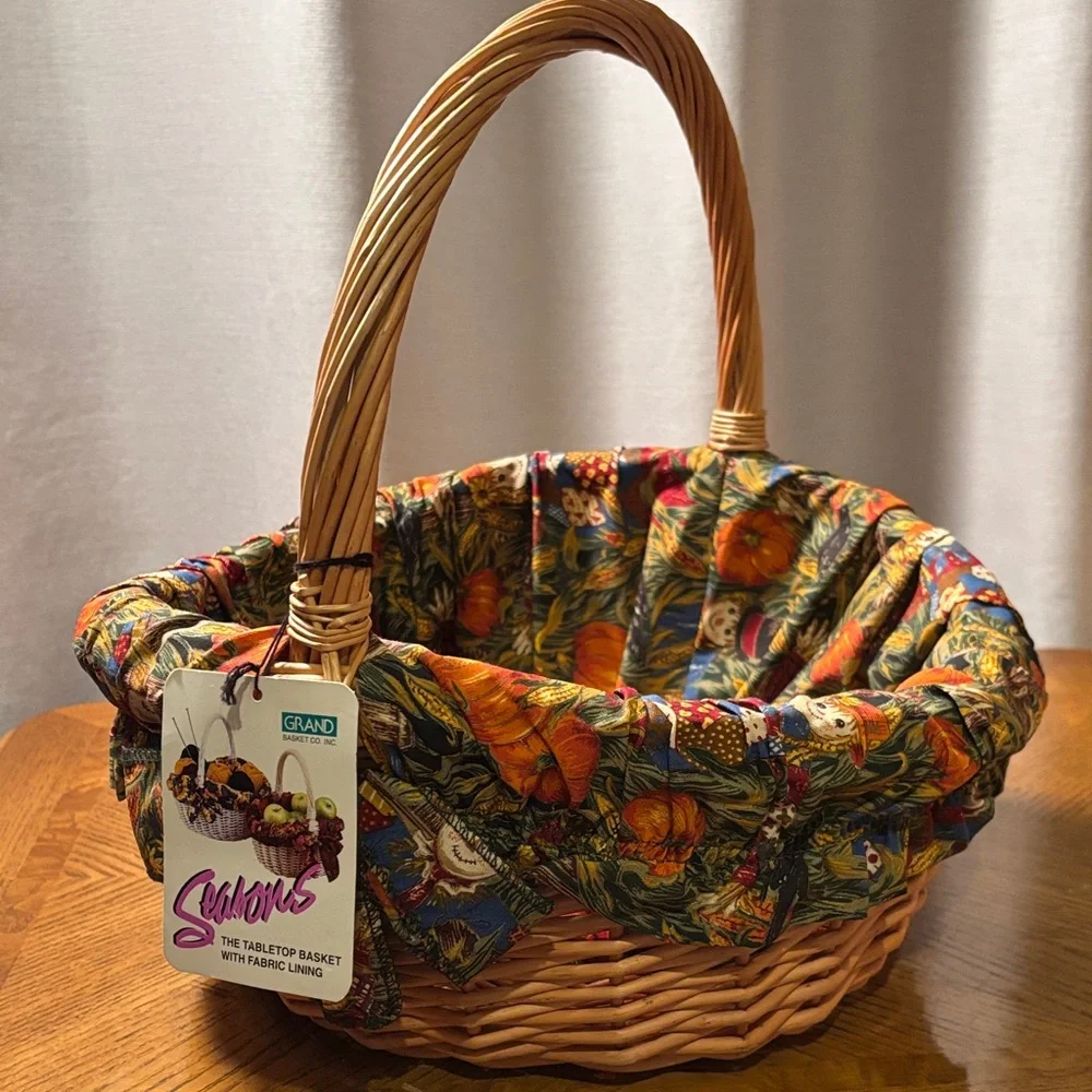 Fall Decor Wicker Basket-the Collection of Albin Linor, Master Weaver & Designer